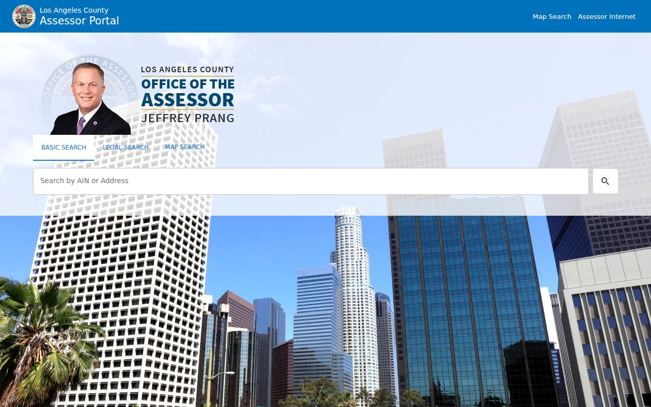 Temple City people search Assessor Portal map and address fields